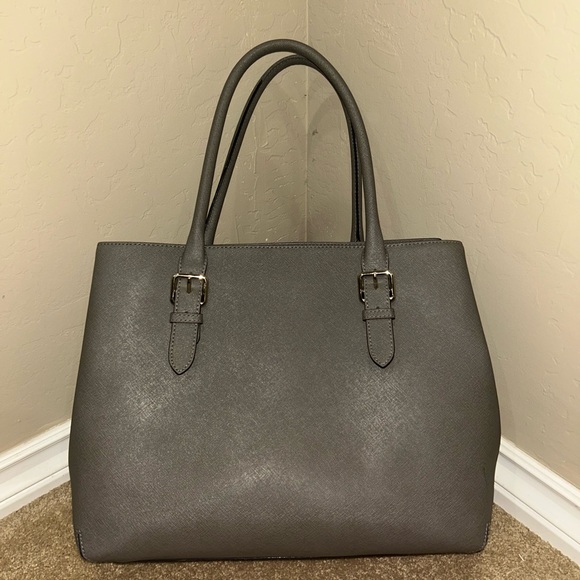 Kate Spade large grey leather tote - Picture 3 of 8